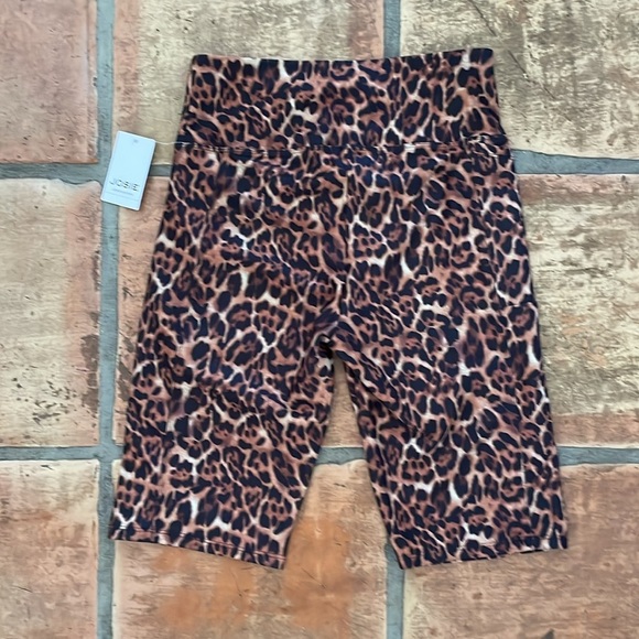 NEW Josie Natori Size Small Leopard Print Biker Shorts Athleisure New w Tags NWT - Picture 10 of 10